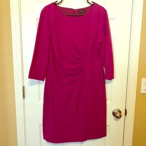 Tahari size 14 dress, 3/4 length sleeve, ruched